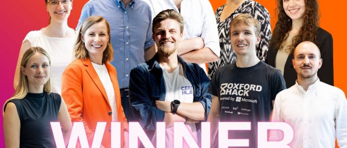 Gruppenbild der Gewinner:innen von weconomy